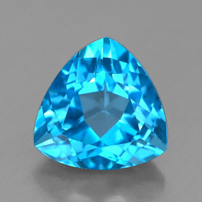 2.85克拉天然托帕石，三角形，8.6×8.4毫米，VVS