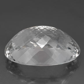 80.85克拉天然白色托帕石，椭圆形切割，31.1×22毫米，VVS