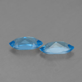 天然托帕石，马眼形，7.1×3.5毫米，VS