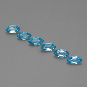 2.43天然托帕石，马眼形，7.1×3.6毫米，VVS-VS