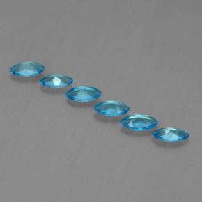2.43天然托帕石，马眼形，7.1×3.6毫米，VVS-VS