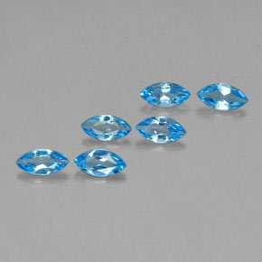 2.55天然托帕石，马眼形，7.1×3.6毫米，VVS-VS