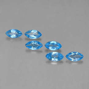 2.69天然托帕石，马眼形，7×3.7毫米，VVS-VS