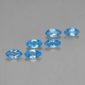 2.69天然托帕石，马眼形，7×3.7毫米，VVS-VS
