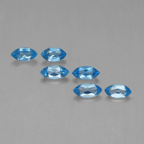 2.55天然托帕石，马眼形，6.8×3.5毫米，VVS-VS