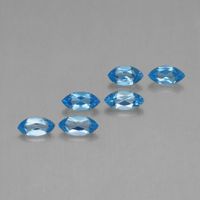 2.55天然托帕石，马眼形，6.8×3.5毫米，VVS-VS