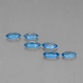 2.55天然托帕石，马眼形，6.8×3.5毫米，VVS-VS