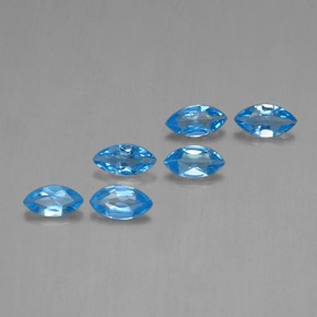 2.63天然托帕石，马眼形，7×3.7毫米，VVS-VS