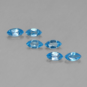 2.76天然托帕石，马眼形，6×3.6毫米，VVS-VS
