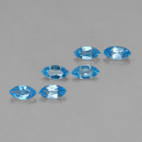 2.76天然托帕石，马眼形，6×3.6毫米，VVS-VS