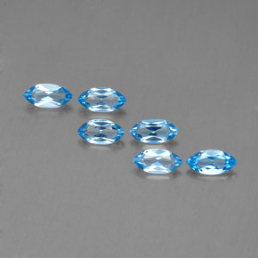 2.40天然托帕石，马眼形，7×3.5毫米，VVS-VS