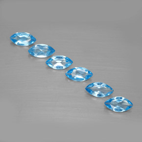 2.32天然托帕石，马眼形，7×3.6毫米，VVS-VS