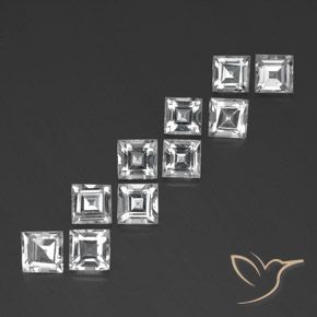 7.97克拉天然黄玉，正方形，VVS-VS