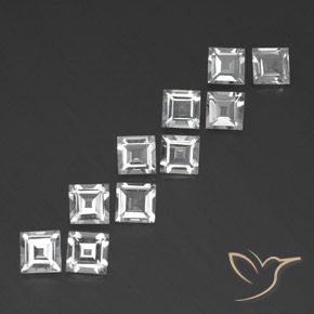 7.10克拉天然黄玉，正方形，VVS-VS