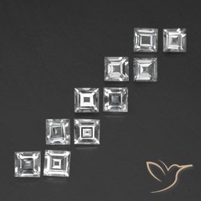 7.35克拉天然黄玉，正方形，VVS-VS