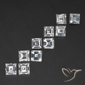 7.68克拉天然黄玉，正方形，VVS