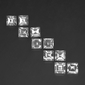 7.77克拉天然黄玉，正方形，VVS-VS