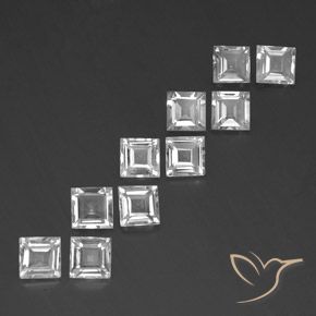 7.55克拉天然黄玉，正方形，VVS-VS