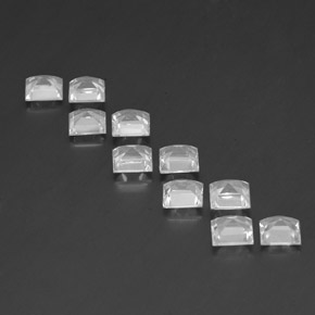 7.41天然白色托帕石，方形，5.2×5毫米，VVS-VS