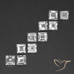 7.74克拉天然黄玉，正方形，VVS-VS