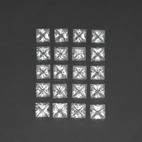 4.91天然白色托帕石，方形，3.6×3.6毫米，VS-SI
