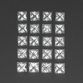 4.91天然白色托帕石，方形，3.6×3.6毫米，VS-SI