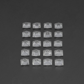 4.91天然白色托帕石，方形，3.6×3.6毫米，VS-SI