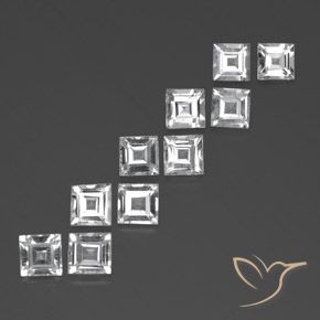 7.83克拉天然黄玉，正方形，VVS-VS