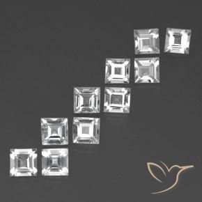 8.46克拉天然黄玉，正方形，VVS-VS