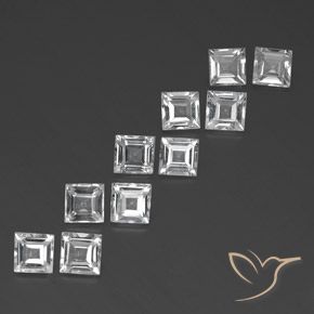 7.59克拉天然黄玉，正方形，VVS