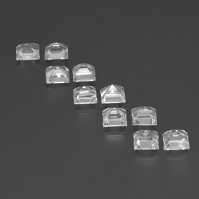 7.92天然白色托帕石，方形，5.1×5毫米，VVS-VS