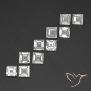 4.58克拉天然黄玉，正方形，VVS-VS