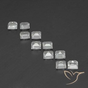 3.88克拉天然黄玉，正方形，VVS-VS