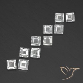 3.84克拉天然黄玉，正方形，VVS-VS