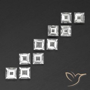 3.78克拉天然黄玉，正方形，VVS-VS