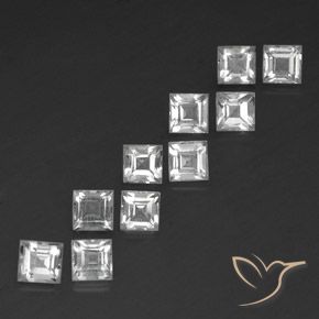 4.92克拉天然黄玉，正方形，VS