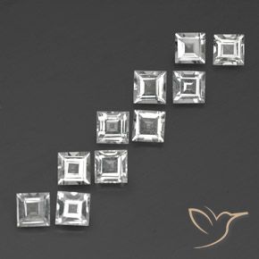 4.12克拉天然黄玉，正方形，VVS-VS