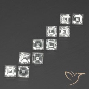 5.05克拉天然黄玉，正方形，VVS-VS