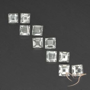 4.51ctw 天然 暖白 黄玉, 正方形, VVS-VS