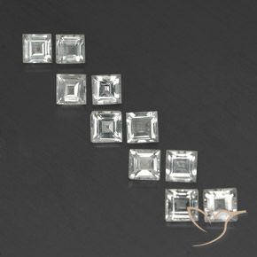 4.80ctw 天然 暖白 黄玉, 正方形, VVS-VS