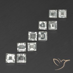 4.80克拉天然黄玉，正方形，VVS-VS