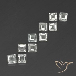 3.86克拉天然黄玉，正方形，VVS-VS