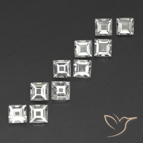 3.96克拉天然黄玉，正方形，VS
