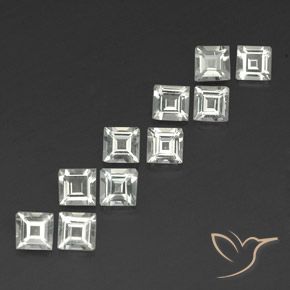 3.86克拉天然黄玉，正方形，VVS-VS