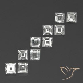 4.09克拉天然黄玉，正方形，VS