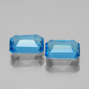 3.49天然托帕石，祖母绿式切割，8.1×6毫米，VVS-VS
