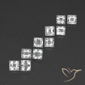 4.36克拉天然黄玉，正方形，VVS-VS