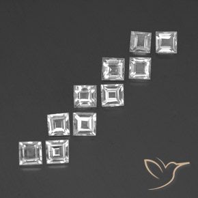 3.47克拉天然黄玉，正方形，VVS-VS