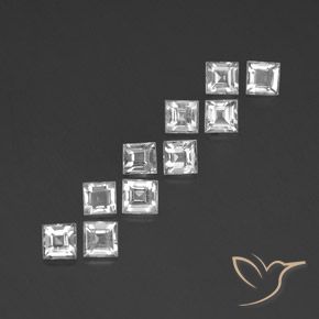 3.35克拉天然黄玉，正方形，VVS-VS