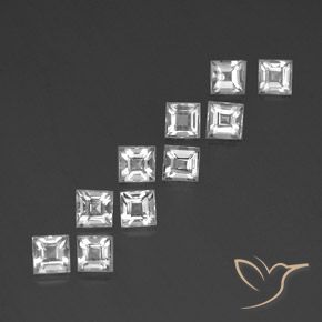 3.87克拉天然黄玉，正方形，VVS-VS